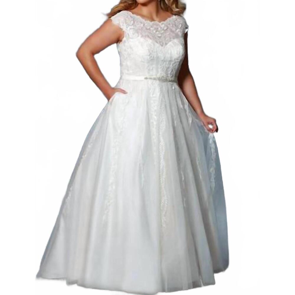 NEW SYDNEY'S CLOSET women's zion wedding dress in ivory